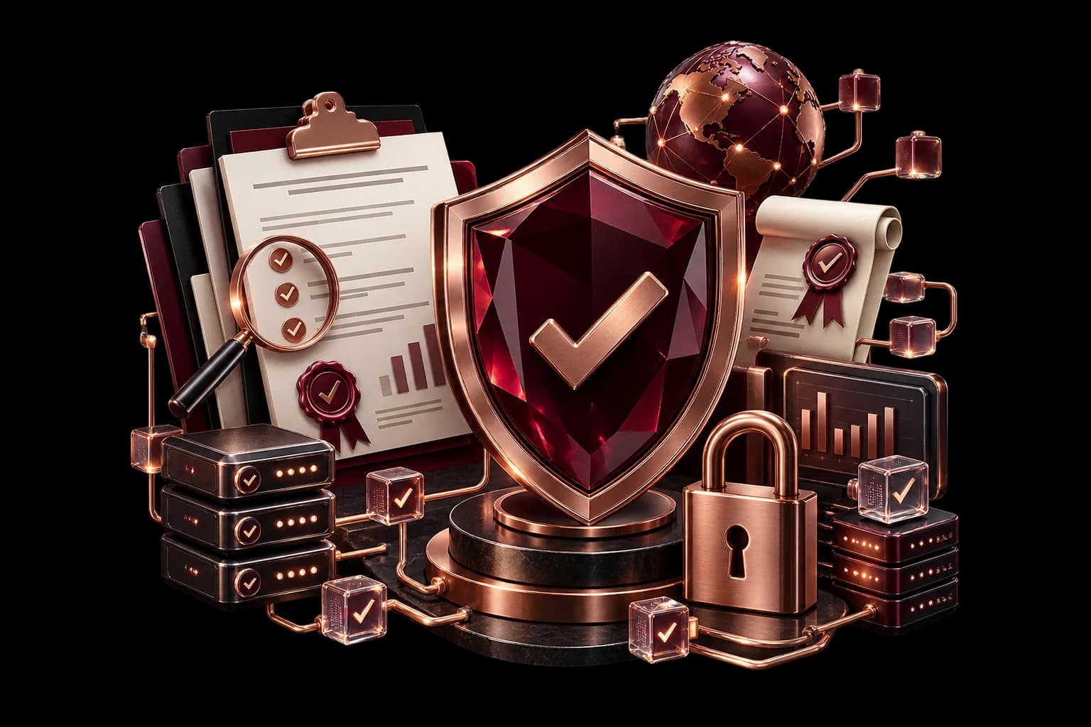 Security shield with audit and compliance elements